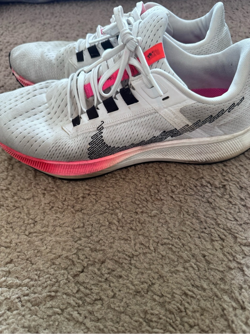 Nike Running Shoes White Pink DJ5401-100 Mens Size 10 Sneakers - Picture 5 of 8